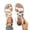 White, variant on Woven Women's Flat Sandals Strappy Braided Sandals Beach Dressy Summer Rope Bohemian Footwear Comfy Boho Flats