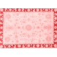 thumbnail image 1 of Ahgly Company Machine Washable Indoor Rectangle Abstract Red Modern Area Rugs, 4' x 6', 1 of 4