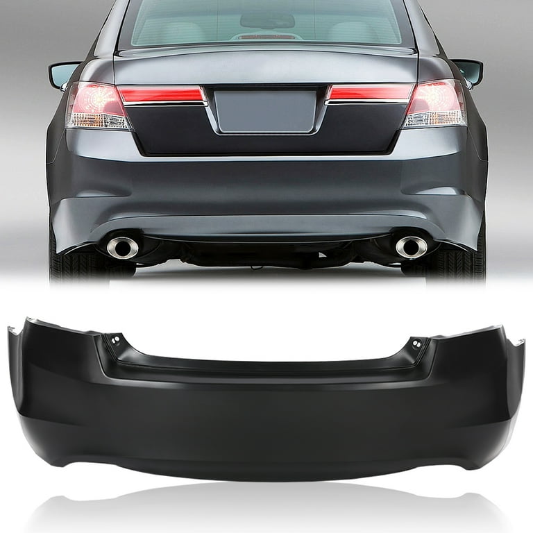 PIT66 Rear Bumper Cover Fit for Honda Accord V6 Sedan 2008 2012 Dual Exhaust 04715TA1A91ZZ HO1100245 Walmart