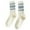 Light Blue, variant on Xijirk Women Crew Socks with Triple Stripe Ribbed Knit Soft Breathable Stretch Fabric for Casual School Everyday Outfit Wear,Red,A