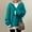Blue Oversized Twist Knit Sweater for Women, variant on Womens Oversized Twist Knit Sweater Drop Shoulder Long Sleeve Blouse Classic Solid Color Tees Trendy Slit V-neck Winter Tops Casual Boyfriend Style Pullover Fashion 2023 Dark Gray 10