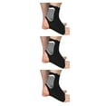 thumbnail image 3 of Naiovety Boodun Mujeres Hombres Deportes Tobillo Compresión Manga Tobillo Soporte Brace para Correr Senderismo negro METRO 3piezas Naiovety CBP014252, 3 of 6