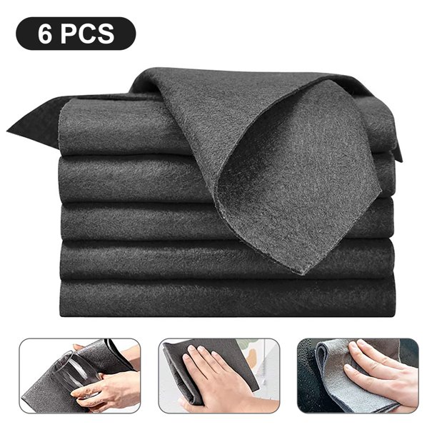 Tripumer 6 Pack Thickened Magic Cleaning Cloth Reusable Super Absorbent
