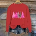 thumbnail image 6 of Busydd Christmas Sweatshirts for Women Trendy Round Neck Print Womens Long Sleeve Tops Casual Comfortable Cotton Xmas Graphic Women's Sweatshirts S, 6 of 6