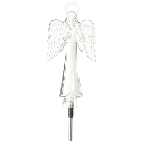 Solar Angel with Halo Lights, LED Garden Stake Outdoor Yard Landscape Decor LED Lamp Lights