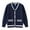 Navy, variant on Boys Cardigan Sweater 10T, V Neck Buttons Soft Classic Striped School Uniform Knit Outwear Navy