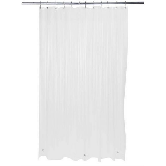 Bath Bliss Heavy Grommet Shower Liner in White