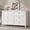 White, variant on Memoryfield 6 Drawer Wooden Dresser, Modern Chest of Drawers with Deep Drawers, Large Storage Dresser for Bedroom Entryway Hallway, Pink