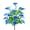 Blue, variant on 1Pc 20" Artificial Anthurium Calla Lily Flowers Bush, 18-Head Faux Flamingo Lily Bouquet for Home Wedding Vase Decor, Purple