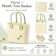 thumbnail image 2 of Women's Waterproof Sandproof Beach Tote Bag - Portable Washable Bag for Beach, Pool & Outdoor Use, 2 of 4