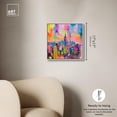thumbnail image 5 of Vibrant Visions of NYC Canvas Graffiti Art by Art Remedy, Silver Frame, 16" x 16", 5 of 7