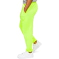 thumbnail image 4 of Victorious Men's Lightweight Fleece Drawstring Elastic Cuff Sweatpants X-Large Neon Green, 4 of 5