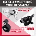 thumbnail image 2 of HRT Engine Motor & Transmission Mount Compatible with 2014-2019 Kia Soul 1.6L 2.0L L4, 3-Piece Set Replace A71065 A71093 A71067, 2 of 5