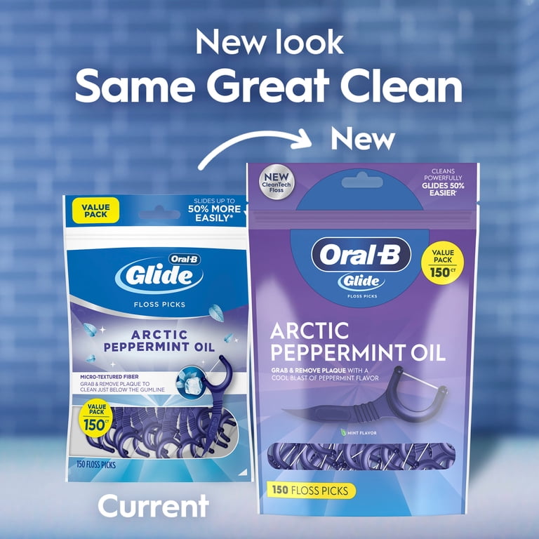 Oral-B Glide Arctic Peppermint Floss Picks, 150 Count photo 8
