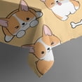 thumbnail image 5 of Corgi Dog and Footprints Square Tablecloth,Waterproof Square Table Cover,Wipeable Spillproof Washable Table Cover for Home Kitchen Party Decor 60"x60"(152x152cm), 5 of 6