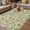 Light Beige Grass Green, variant on Yelllow Floral Outdoor Rug for Patio/Deck/Porch, Non-Slip Large Area Rug 4 x 6 Ft, Vintage Rustic Plants Flowers Spring Indoor Outdoor Rugs Washable Area Rugs, Reversible Camping Rug Carpet Runner