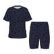 thumbnail image 1 of Fotbe LOVE Pijama Estampada de 2 Piezas para Niños – Ropa de Dormir de Manga Corta Cómoda para Niños y Niñas, Camiseta y Shorts de Algodón-Medium, 1 of 6