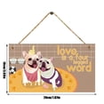 thumbnail image 2 of Wooden Sign Dog Tag Rectangular Wood Decoration Pet Slogan Pendant Decoration, 2 of 7