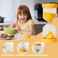thumbnail image 3 of shiyou-30 Minute Hourglass,Plastic Hourglass Timer in Macaron Yellow with Chick Pattern,Hour Glass with Sand,Sand Timer for Students,Games,Classroom,Kitchen,Office,Desk Decor, 3 of 4