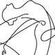 thumbnail image 4 of Impresión abstracta de bailarina, dibujo corporal de una línea, pintura en lienzo, obra de arte en blanco y negro, imagen de baile, póster, decoración de pared para habitación de niña, 4 of 5