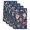 Blue, variant on Pink Flowers Kitchen Towels Set of 4, Spring Farmhouse Floral Leaves Vintage Absorbent Dish Towels for Kitchen, Microfiber Hand Towel, Quick Drying Tea Towel for Cleaning Decorative Dishcloths