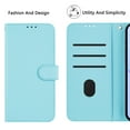 thumbnail image 2 of ELEHOLD Case for iPhone 12 Pro Max, Luxury Business Leather Wallet Flip Case with Stand & Card Slots,Skyblue, 2 of 12