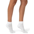 thumbnail image 3 of No nonsense Women's Soft & Breathable Ventilated Cushioned Quarter Top Socks 3 Pair Pack, White, One Size, 3 of 10