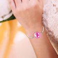 thumbnail image 3 of Bracelet de Sensibilisation au Cancer Ruban Bibelots Bijoux Inspirants pour Femmes, 3 of 3