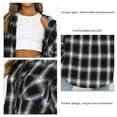 thumbnail image 2 of Blusas De Moda, Camisas A Cuadros Para Mujer, Cómodas, Respetuosas Con La Piel, De Un Solo Pecho Para Citas Para El Club ANGGREK No, 2 of 6