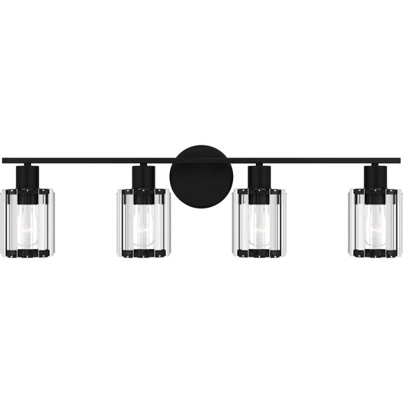 Isla 4-Light Matte Black Vanity Light