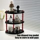 thumbnail image 4 of Organizador de estante de almacenamiento de crema de varios niveles, para tazas, perfumes, cosméticos, maquillaje, libros y decoración del hogar, solución de almacenamiento de estilo moderno para la s, 4 of 6