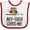 White and Red, variant on Inktastic My Gigi Loves Me Girl Owl Girls Baby Bib