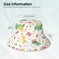 thumbnail image 4 of Daiia Cute Baby Dinosaurs Pattern Bucket Hat - Trendy Cotton Sun Hat for Beach, Golf, Fishing - Fun Outdoor Vacation Boonie for Men and Women, 4 of 9