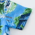 thumbnail image 4 of Odeerbi Toddler Shirts Kids Boys Hawaiian Shirts Baby Tropical Seaside Print Retro Shirt 2025 Fashion Short Sleeve Blouse Green, 4 of 9