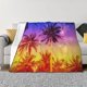 thumbnail image 1 of Balery Palm Trees at Sunset Manta de Franela con Dibujo, Lujo Ultra Suave y Cálido, Antipelusa y Resistente a las Arrugas para Cama, Sofá, Camping -40"x30", 1 of 6