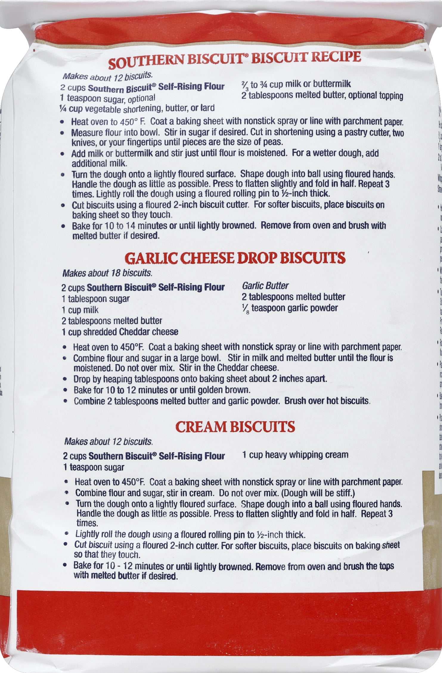 Southern Biscuit Self-Rising Flour, 100% Soft Wheat, 80 oz Bag