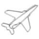 thumbnail image 4 of Clips Walfront de acero inoxidable con forma de avión (10 unidades), 4 of 9