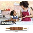 thumbnail image 3 of EcoNesxp Retro Pattern Biscuit Stamp Roller Cookie Press Wooden Retro Traditional Pattern Kitchen Utensils for Making Fun Food for Kids Multifunctional High Quality Smart Technology, 3 of 4