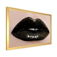 thumbnail image 2 of Designart 'Close-Up Of Gorgeous Female Lips I' Modern Framed Art Print, 2 of 4