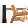thumbnail image 3 of Tilla 12 in. 8-Light Indoor Matte Black and Matte Gold Finish Chandelier with Light Kit, 3 of 5