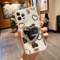 thumbnail image 3 of Compatible with iPhone 13 Pro Max Mirror Diamond Case Makeup Bling Shiny Glitter Clear Luxury 3D Rhinestones Crystal Pretty Bumper Shockproof Protective Cover for Girls and Women, 3 of 7