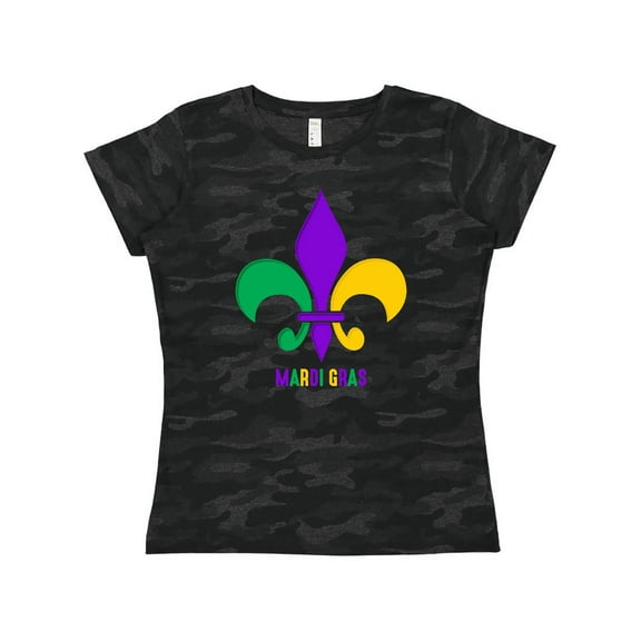 Inktastic Mardi Gras Fleur De Lis Women's T-Shirt
