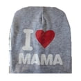 thumbnail image 2 of Angmile Kids Hat Lovely Knit Hat Beanies Cap-I Love Mama Papa Print Cotton Cap Newborn Infant Beanie Cap, 2 of 5