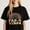 Black-4, variant on Colorful Sun Graphic For Women Goodbye School Hello Summer Funny Casual Tee print T Shirt