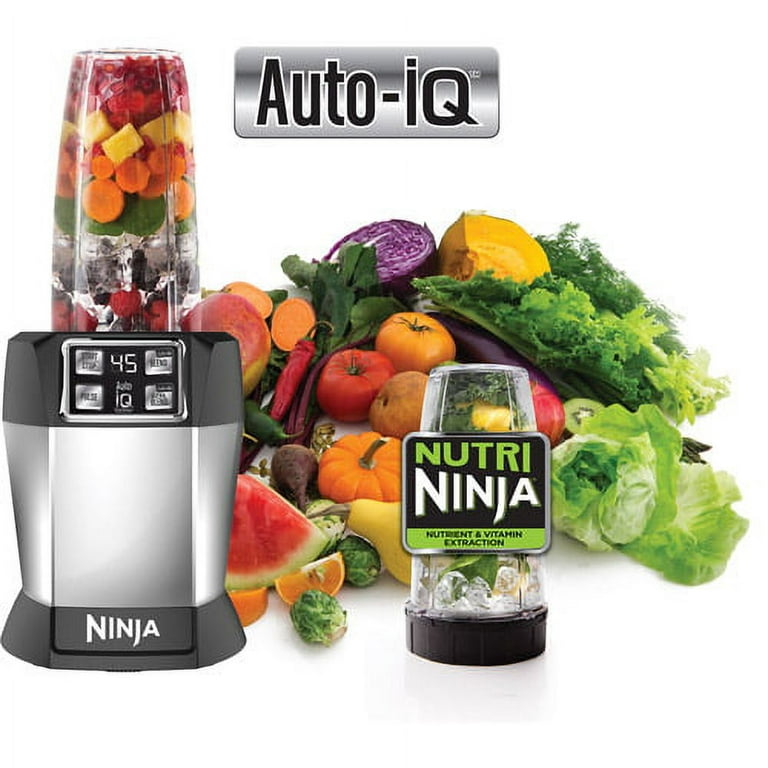 Nutri Ninja BL487 Auto-iQ Pro Food Smoothie Blender w/ Processor & Blade  WORKING 622356539999