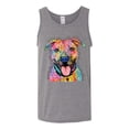thumbnail image 3 of Dean Russo Best Dog Dog Lover Mens Graphic Tank Top, Heather Grey, Small, 3 of 6