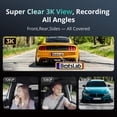 thumbnail image 2 of Dash cam BOTSLAB G980H de 4 canales, 3K, WiFi, GPS, 3,18", 2 of 8