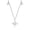 White Gold, variant on Moissanite Star Necklace for Women Round Cut 3mm Sterling Silver GRA Certificate