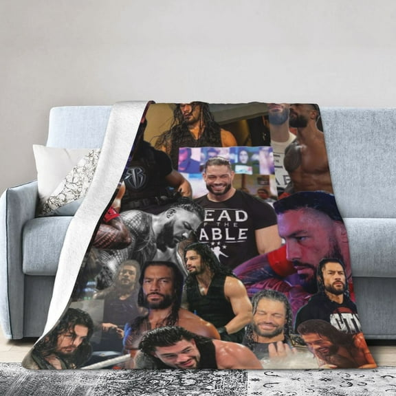 Roman Reigns Blanket, Super Soft Throw Blanket, Cozy Flannel Blankets For Boys Girls, Warm Blankets For Couch Sofa Bed, 40"X30"