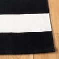 thumbnail image 3 of Safavieh Montauk Collection MTK712D Handmade Flatweave Black and Ivory Cotton Square Area Rug (6' Square), 3 of 5